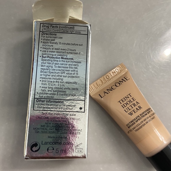 Lancôme Tient Idole Ultra Wear Mini 140 Ivory 5 ml NIB Expired 11/22 travel size - Picture 3 of 10